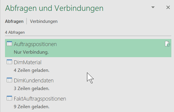 Laden deaktiviert in Excel